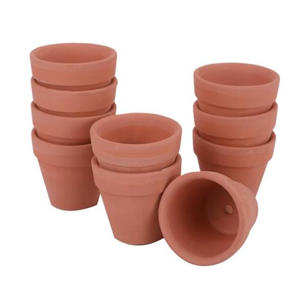 陶器鉢 ミニ 植木鉢 多肉植物鉢 フラワーポット 多肉植物ポット テラコッタ ポット プランター ブラウン 10個 セット