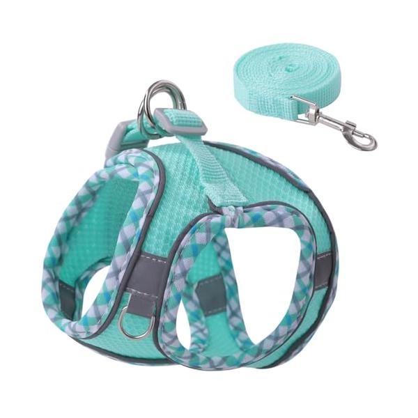 「商品情報」「主な仕様」反射するストリップ付きのとてもかわいい愛犬用リードセットです。5サイズをご用意いたしましたので、ワンちゃんのサイズに合わせてお選びください。メッシュ素材を使用しており、通気性が良く、蒸れにくいため、わんちゃんの肌に優...