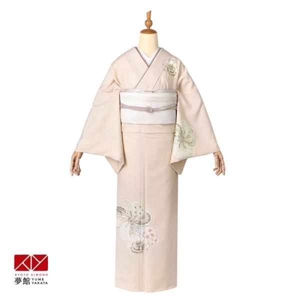 上品 正絹 訪問着 4点フルセット コーラルピンク 卒業式 入学式　イ9A yumeyakata_h1447