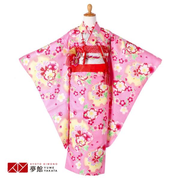 七五三 7歳着物 レンタル フルセット ピンク 桜☆ 女の子 七歳