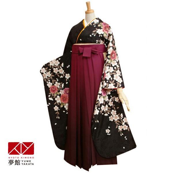 定価12800円 セール中 A3卒業式 袴セット 黒 しだれ桜(R256