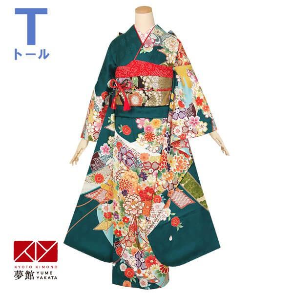 定価97500円セール開催中！振袖 レンタル 成人式 結婚式 緑 熨斗