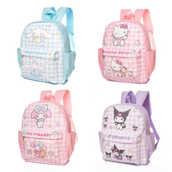 クロミ メロディ シナモロール　キティリュック 子供 キッズ 軽量 バックパック 男の子 通学 かわいい ポチャこ 低学年 誕生日 お祝い プレゼントサイズ：約33*30*14cm素材：PU体に合わせた最適な姿勢をサポートし荷物をたくさん入...