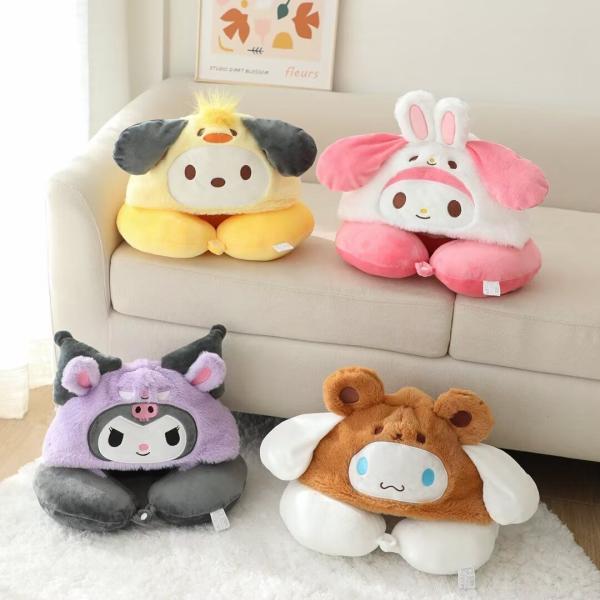 クロミ ちゃん シナモロール マイメロ ポチャッコ U型 ネックピロー U
