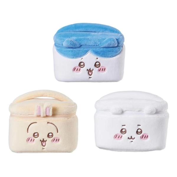 ちいかわ 化粧ポーチ 収納ポーチ コスメポーチ もふもふ かわ うさぎ ハチワレ 化粧箱 メイクボックス メイク箱 可愛い 軽量 携帯便利 旅行 出張 プレゼント サイズ：約20cm(長さ)*12cm(幅)*12cm(奥行) 材質：本体生地...