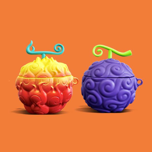 悪魔の実 AirPodsケース ゴムゴムの実 イヤホンケース 対応AirPods1/2