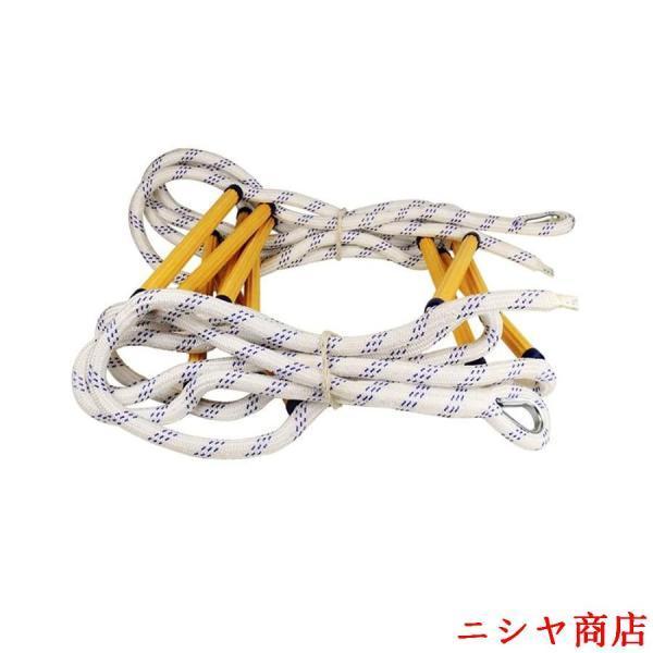 消防救難ロープ ナイロン縄ばしご ツリーラダー玩具 救援逃げなど緊急