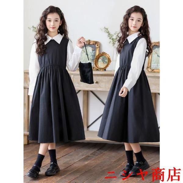 ジャンパースカート 子供服 女の子 ワンピース 制服 通園 通学 受験