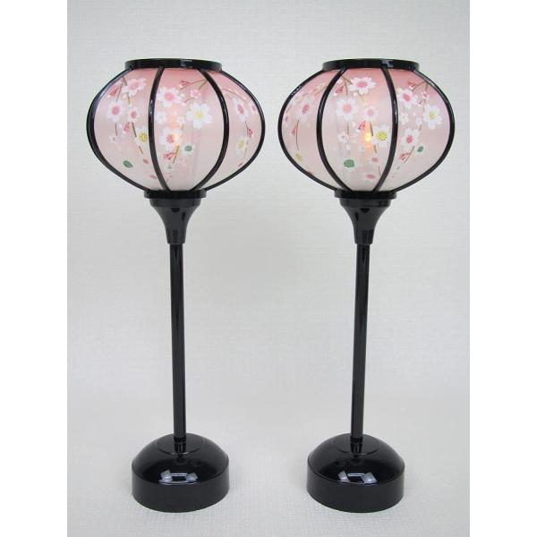 コードレス雛人形 ぼんぼり しだれ桜 雪洞(LED) 29cmみゆき : 弓戸人形