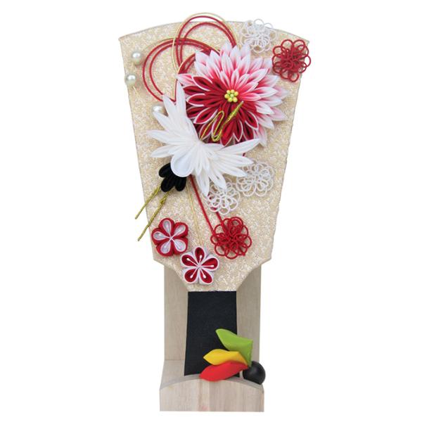 正月　おひな祭りに！　おばあちゃんの手作り　ちりめん　つまみ細工　鶴　正月飾り 正月 おひな祭りに！ おばあちゃんの手作り ちりめん つまみ細工