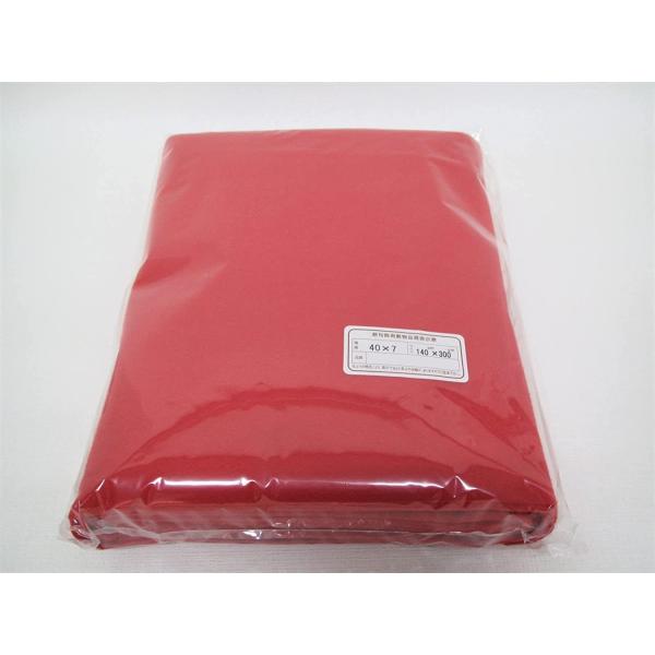 七段用赤毛せん商品説明　7段飾り用の毛せんです。素　材　 フェルトンスチール段 間口120cm 毛氈サイズ幅140cm×長さ300cm