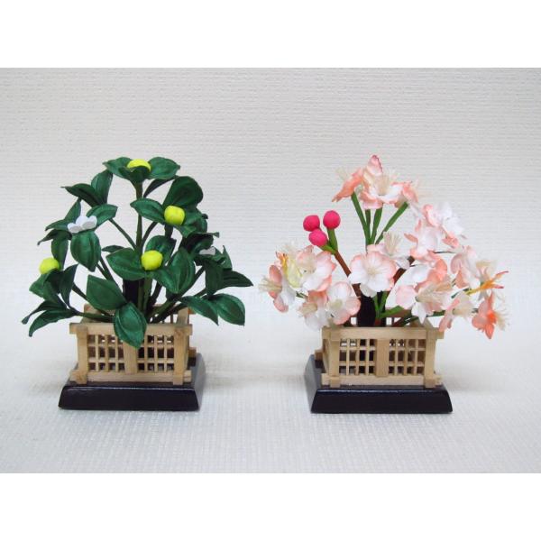 雛人形部品売り 桜橘 麗低15号黒塗 桜 幅10cm 奥行7cm 高さ11cm