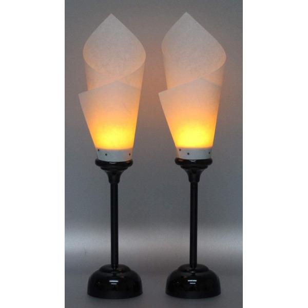 コードレス ぼんぼり 「燭台」 雪洞(LED) 30cm 雛人形 道具 : 弓戸人形