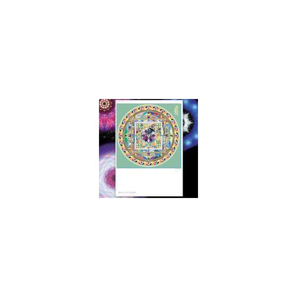 グリーンマンダラ。ヒーリング・ヒーリングをする＆されたい場合に必要。相手の邪気を受けないパワーを持つ。マンダラシリーズは３枚一組で持っていてください。■サイズ：148×100mm