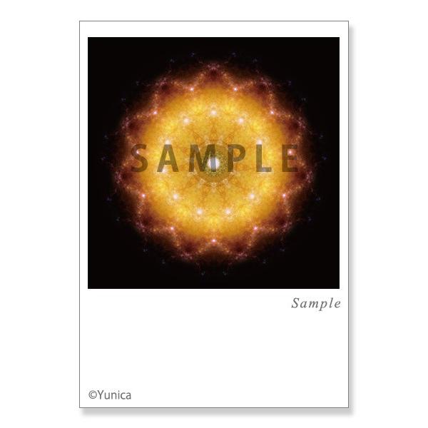 黄金のパワーの放出。パワフルな自分を維持したいときに疲労に打ち勝つ力を与えてくれます。金運向上カードでもあり財布に入れておくとより効果的です。（著作権第２４４０２０号登録済）■サイズ：148×100mm■素材：紙※ネコポス対応商品です。