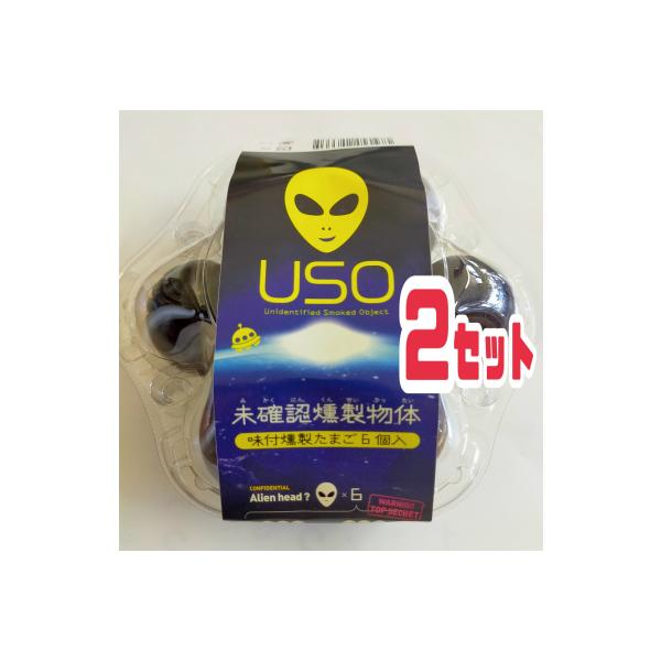 味付燻製たまご ６個入り２セット　未確認燻製物体USO　福島市　飯野地区　千貫森　UFO基地　ピラミッド
