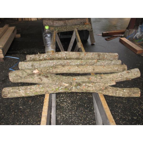 椎茸の成る木 ホダ木 細目サイズ 約1m（長）直径10センチ前後 本年植菌 2本組：送料福山通運ｊｐ便140サイズ