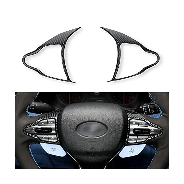 YOUTOOCAR Steering Wheel Trim Cover Compatible with Hyundai Veloster JS N line H