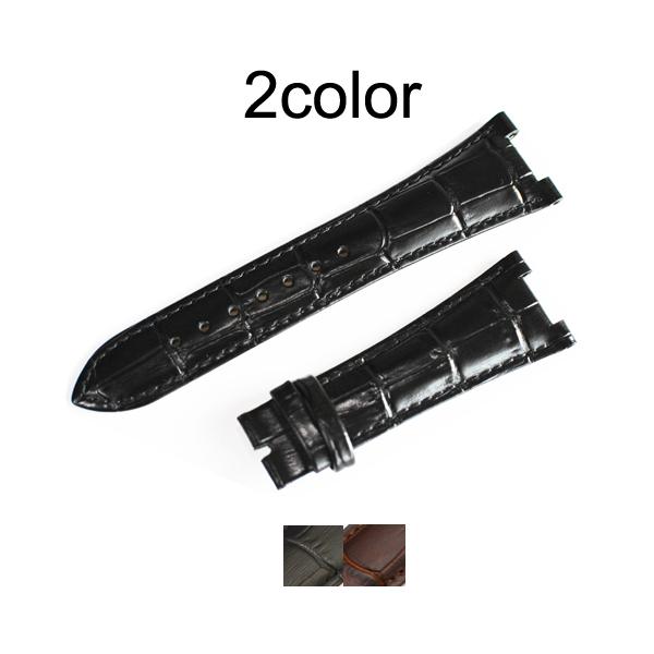 パテックフィリップ ノーチラス 用 ベルト 25mm 非 純正 本革 クロコ