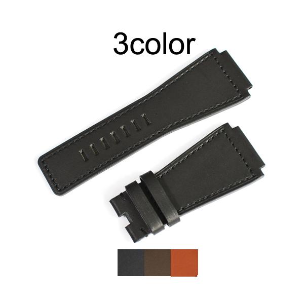 ベル&ロス Bell&Ross 用 ベルト 非 純正 24mm 本革 BR01 BR03 BR-X1