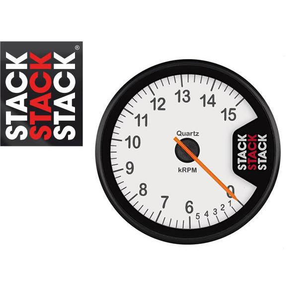 STACK(スタック)タコメーター ST200 0-6-15000rpm 白 : ゆにゅー