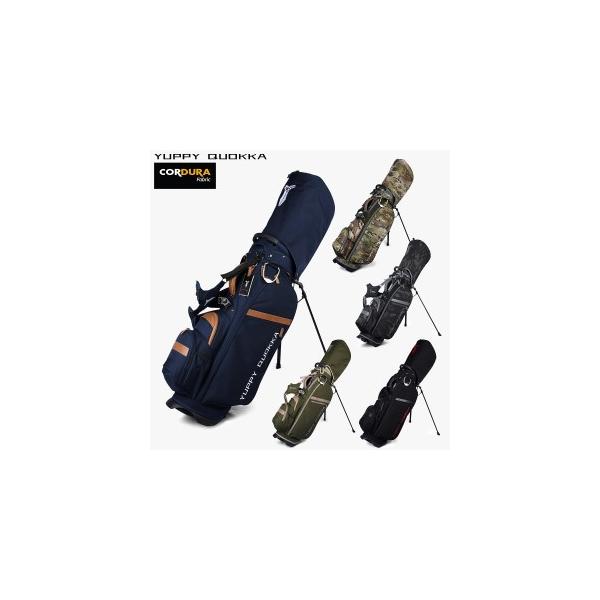 【商品情報】・商品名：CORDURA 9.0 STAND CADDIE BAG・ブランド：YUPPY QUOKKA（ヤッピークオッカ）・サイズ｜約W38×H89×D25cm・フード込み高さ：130cm・重量：約3.3kg・口枠5分割・口径：...