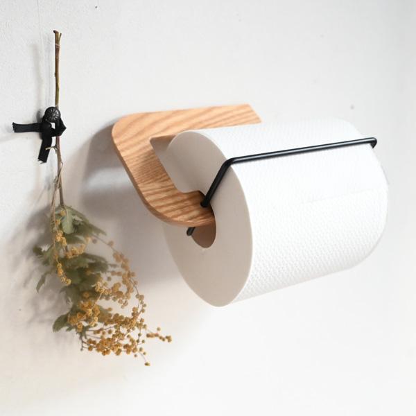 トイレットペーパー ホルダー 夢ハウス オリジナル 木製 トイレットペーパーホルダー ダブルタイプ トイレ用品 トイレ