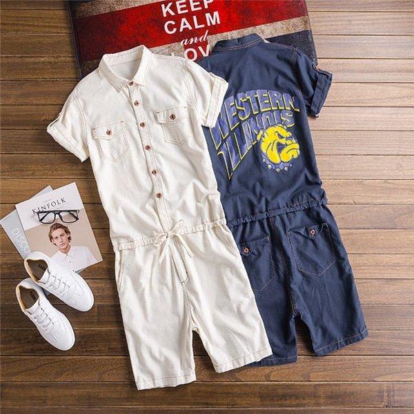 つなぎ オールインワン メンズ 半袖 オーバーオール 半袖シャツ ショートパンツ 短パン ロンパース ジャンプスーツ カーゴ風 21 夏 Cjf 07 Sangara 通販 Yahoo ショッピング