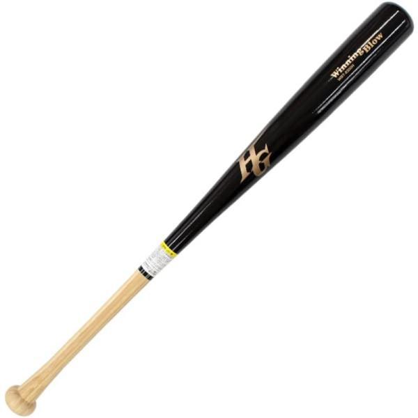 H.H　HARD 木製バット 黒/ナチュラル８３．５㎝　860g ハイゴールド(Hi-GOLD) バット ブラック 84cm 硬式用竹製バット