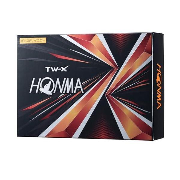 他サイト： ホンマ ゴルフ ボール TW-X TW-S 2021 1ダース 12球入り ホワイト イエロー 3ピース ツアー系 スピン 飛距離 TOUR WORの商品画像