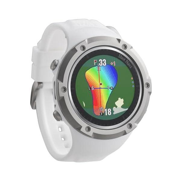 【美品】Shot Navi Evolve α GPSウォッチ ホワイト Shot Navi (ショットナビ) Evolve SE 【ホワイト】1.2インチカラー液晶