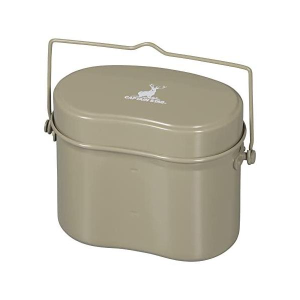 他サイト： キャプテンスタッグ(CAPTAIN STAG) 飯盒 メスティン 兵式 ハンゴー 4合炊き カーキ UH-4119 幅180×奥行110×高さ135の商品画像
