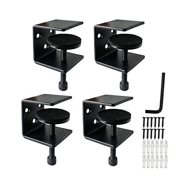 他サイト： Kanmero ブラケットクランプ 調節可能な テーブルクランプ コの字 金具 補強金物 サポート 固定金具 寝室 キッチン バスルーム 棚 壁掛けの商品画像