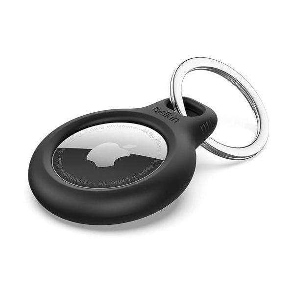 他サイト： Belkin AirTag ケース キーホルダー キーリング ブラック F8W973btBLK-Aの商品画像