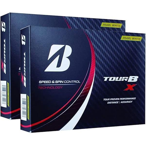 他サイト： ２ダース BRIDGESTONE(ブリヂストン)ゴルフボール TOUR ツアー B X 2022年モデル 12球入 (X_パールホワイト_２ダース)の商品画像