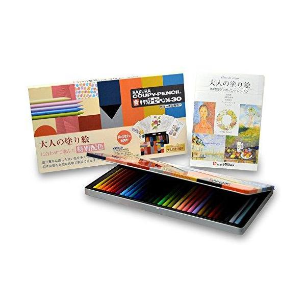 サクラクレパス 色鉛筆 クーピー 30色 カラーオンカラー FY30NU : ユリ