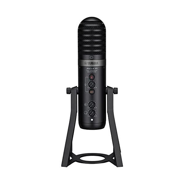 他サイト： ヤマハ YAMAHA ライブストリーミングマイクロフォン マイク一体型 USBマイク ブラック AG01 Bの商品画像