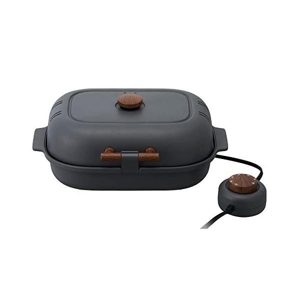 ドウシシャ 焼き芋メーカー タイマー付き 平面プレート付き グレー