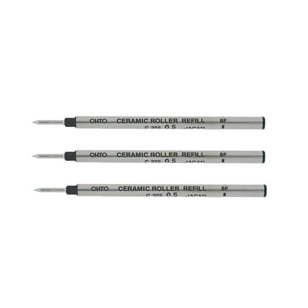 他サイト： オート 水性ボールペン 替え芯 0.5 黒 C-305クロ 3個セットの商品画像