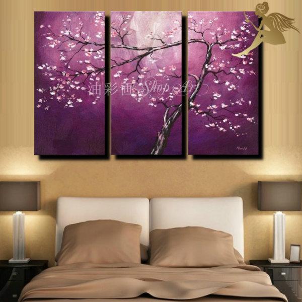 絵画 壁掛け 風景 花 モダン アートパネル インテリア 和 日本画 手書きの油彩画 3枚セット 細い枝に咲く小さいお花 W0446 油彩画shop Art 通販 Yahoo ショッピング