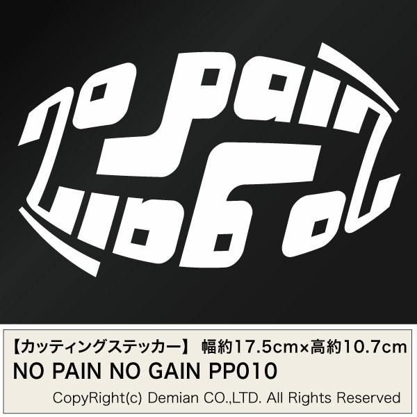 No Pain No Gain Pp010 ノーペインノーゲイン カッティングステッカー 2枚組 幅約17 5cm 高約10 7cm Cnpng010 ゆうせいマーケット 通販 Yahoo ショッピング