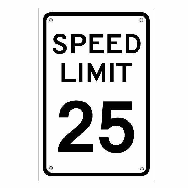 アメリカの道路標識 SPEED LIMIT スピードリミット 片面パネル 大判L