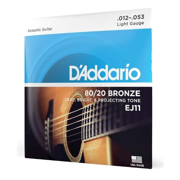 他サイト： D'Addario ダダリオ アコースティックギター弦 80/20ブロンズ Light .012-.053 EJ11  .の商品画像