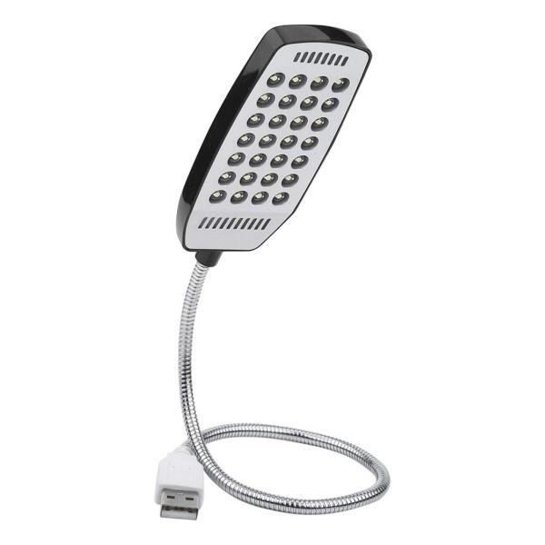 28LED フレキシブル USBライト 《ブラック》 角度調整 卓上ライト 照明 アーム スタンドライト 読書灯 ブックライト _.