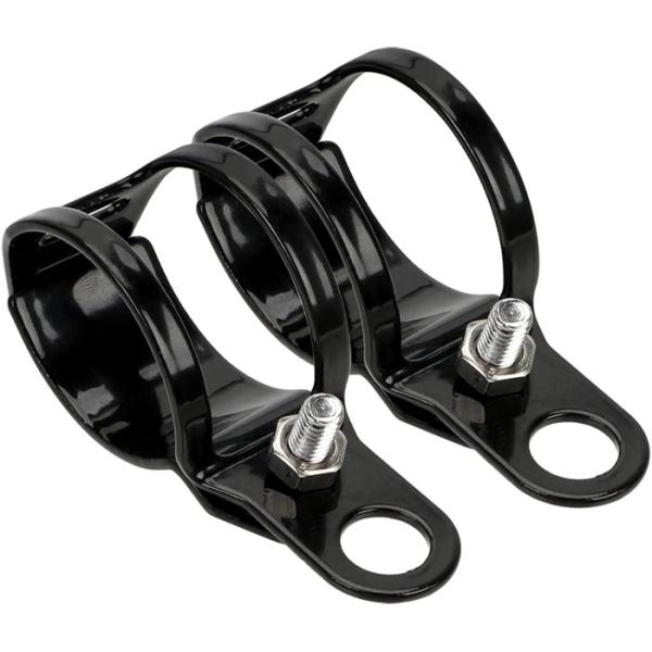 【並行輸入品】汎用 ウインカー ステー 2個セット フォーク クランプ 30mm-40mm バイク用 取付バンド .