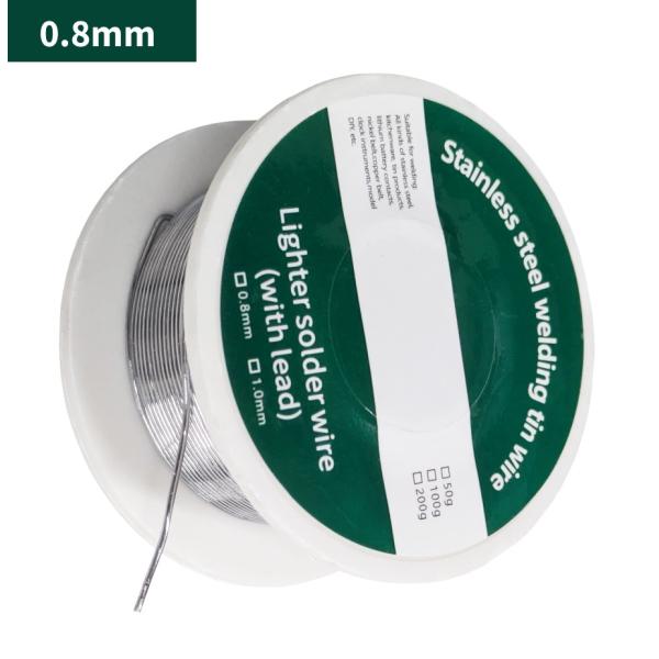 【並行輸入品】はんだ線 はんだワイヤー 0.8mm 50g ステンレス鋼 ヤニ入り フラックス ハンダ線 半田 .
