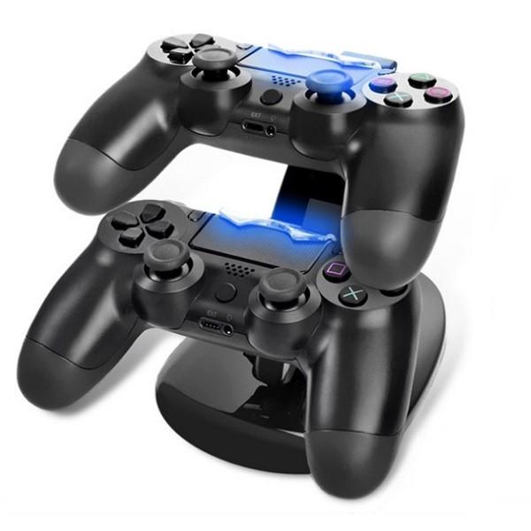 PS4 コントローラー 充電スタンド 2台同時 充電器 USB 充電 スタンド 