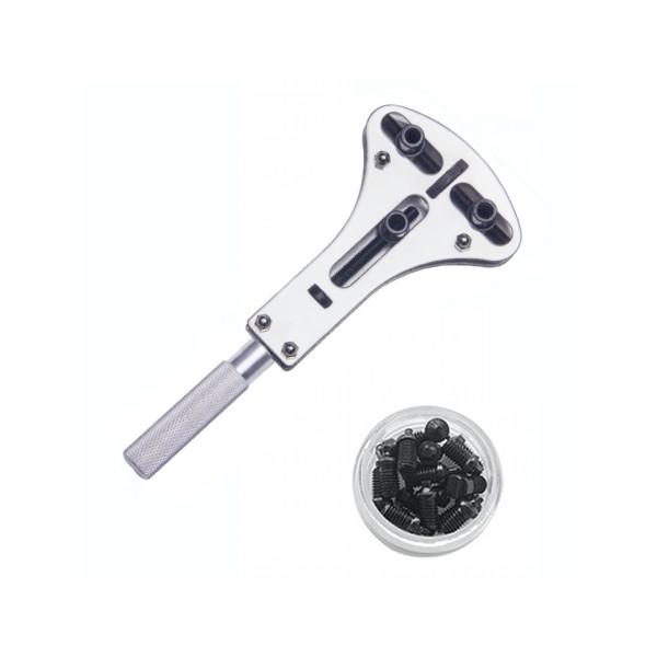 【並行輸入品】3点支持オープナー 4種18ビット付き 防水時計用 スクリューバック ._