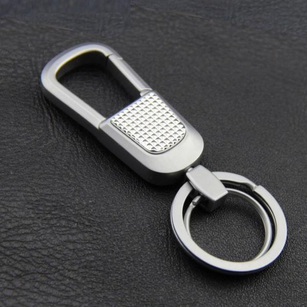 並行輸入品】ダブルリングキーホルダー ROUGH 《シルバー》 高級 W