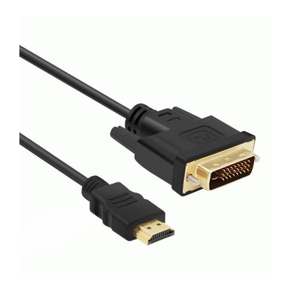 HDMI-DVI 変換ケーブル 1m ブラック タイプAオス- DVI24pinオス ...